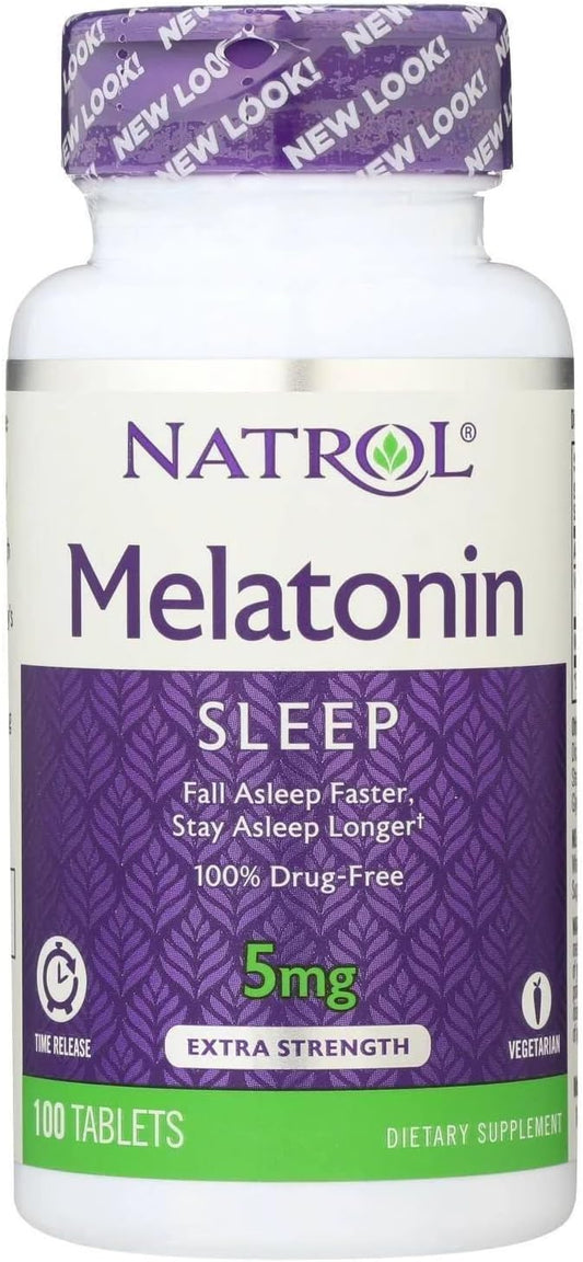 Natrol - Extra Strength Melatonin Sleep Tablets, 5 Mg, 100 Count