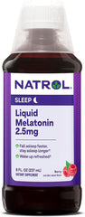 Natrol - Liquid Melatonin 2.5 Mg Berry - 8.0 Fl Oz