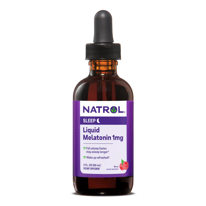 Natrol - Liquid Melatonin Sleep Aid, 1mg, 2 FO