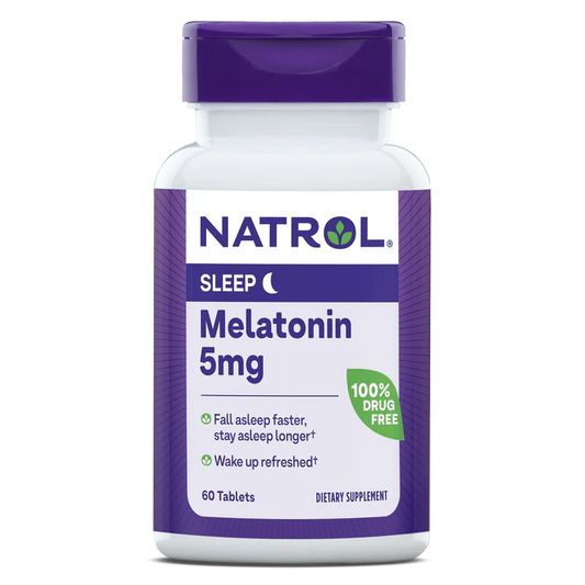 Natrol - Melatonin 5 mg, 60 Tablets | Pack of 3