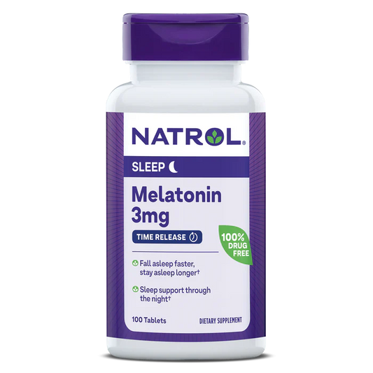 Natrol - Time Release Melatonin, 3mg, 100 Tablets