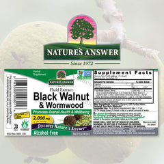 Nature's Answer - Black Walnut and Wormwood Alcohol Free, 1 Fl Oz