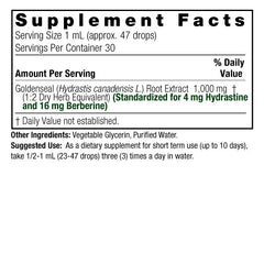 Nature’s Answer - Goldenseal Root Alcohol Free Extract, 1 Oz