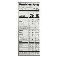 Nature's Path - Gluten-Free Pumpkin Spice Waffles, 7.4oz - Nutrition Facts