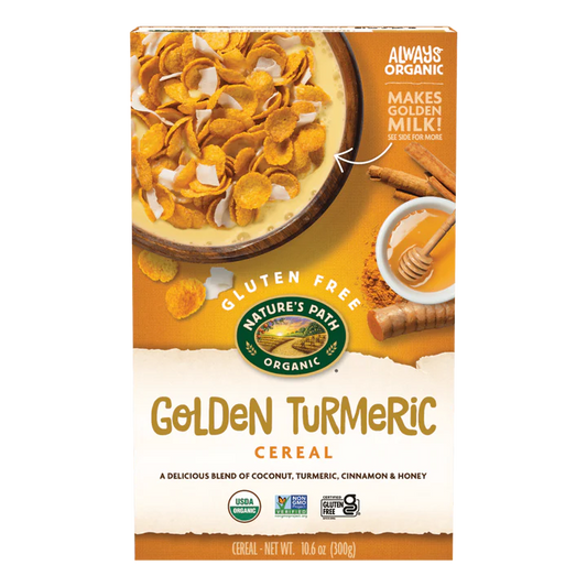 Nature's Path - Organic Cereal Golden Turmeric Flakes, 10.6 Oz | Pack of 6