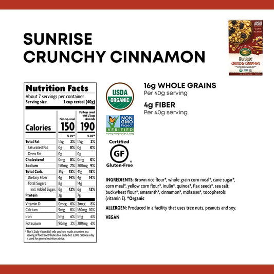 Nature's Path-Cereal Crunchy Cinnamon, 10.6 oz