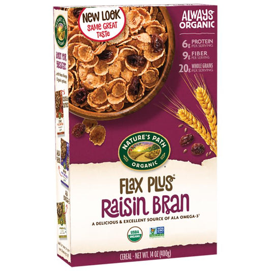 Nature_s Path Cereal Flax Raisin Bran Flakes, 14 oz