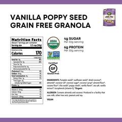 Natures Path-Grain-free Granola Vanilla Poppy Seed