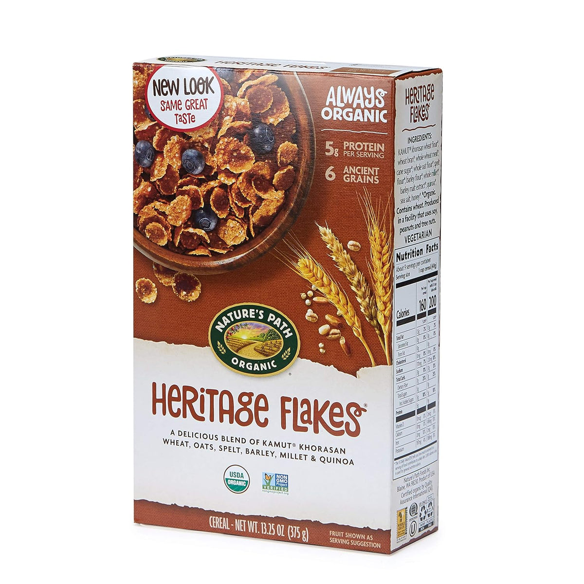 Natures Path -  Heritage Flakes Breakfast Cereal  , 13.25oz  | Pack of 12