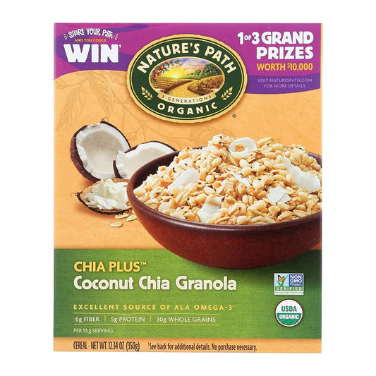 Natures Path - Granola Chia Plus Coconut Chia 12.34 Oz | Pack of 12 - PlantX US