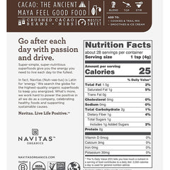 Navitas-Cacao Sweet Nibs, 4 oz