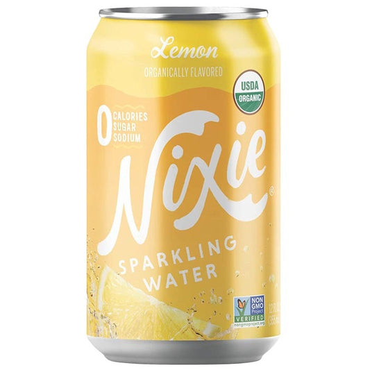 Nixie Sparkling Water - Lemon Sparkling Water, 12oz