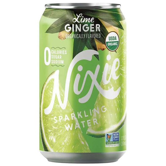 Nixie Sparkling Water - Lime Ginger Sparkling Water, 12oz