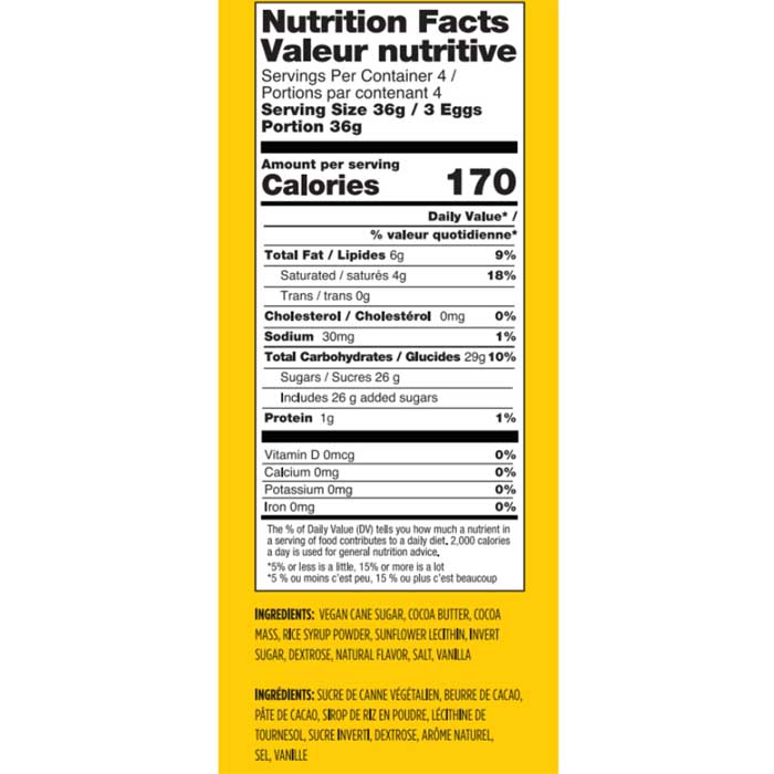 No Whey! - Mini Cream Veggs, 12ct - Back