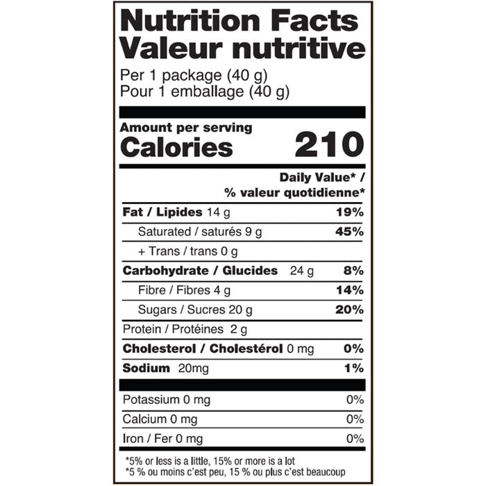 No Whey! Foods - Milkless Chocolate Bar, 1.4oz - back