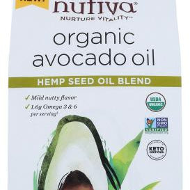 nutiva organic avocado oil hemp seed oil blend 12 oz pouch