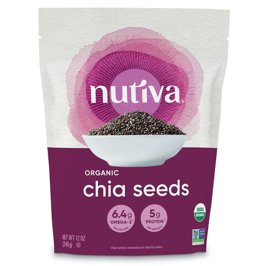 Nutiva - Black Chia Seeds  6 OZ - Pack of 12