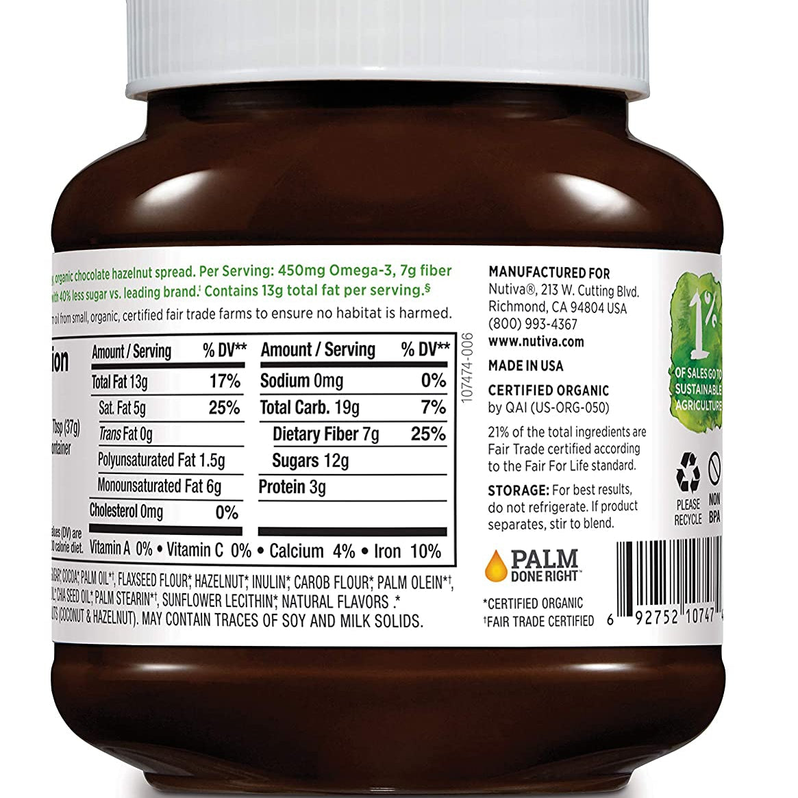 Nutiva-Hazelnut Spread