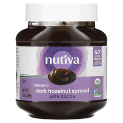 Nutiva, Organic Dark Hazelnut Spread, With Cocoa, 13 oz
 | Pack of 6 - PlantX US