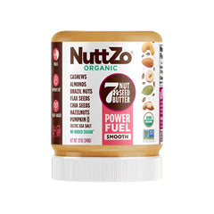 NuttZo - Power Fuel Smooth Paleo Nut & Seed Butter, 12 Oz - Pack of 6