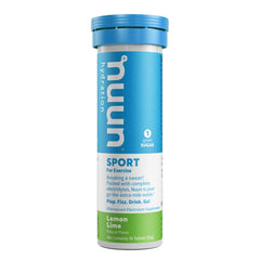 Nuun - Beverage Tube Lemon Lime, 10 Tablets - Pack of 8