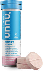 Nuun Hydration Strawberry Lemonade, 10 Tablets
 | Pack of 8 - PlantX US