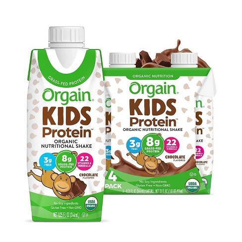 ORGAIN KID PRTN RTD CHOC 4P ORG 33 FO - Pack of 4