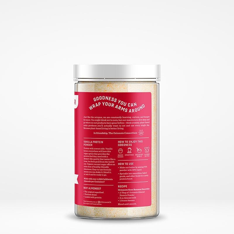 840033200158 - octonuts vanilla almond protein powder back