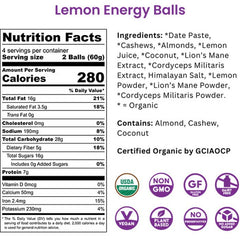 Odd Balls - Organic Energy Balls, 8.5oz - Back