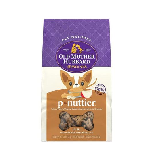 Old Mother Hubbard Dog Treat P Nuttier Mini 20 Oz - Pack Of 6