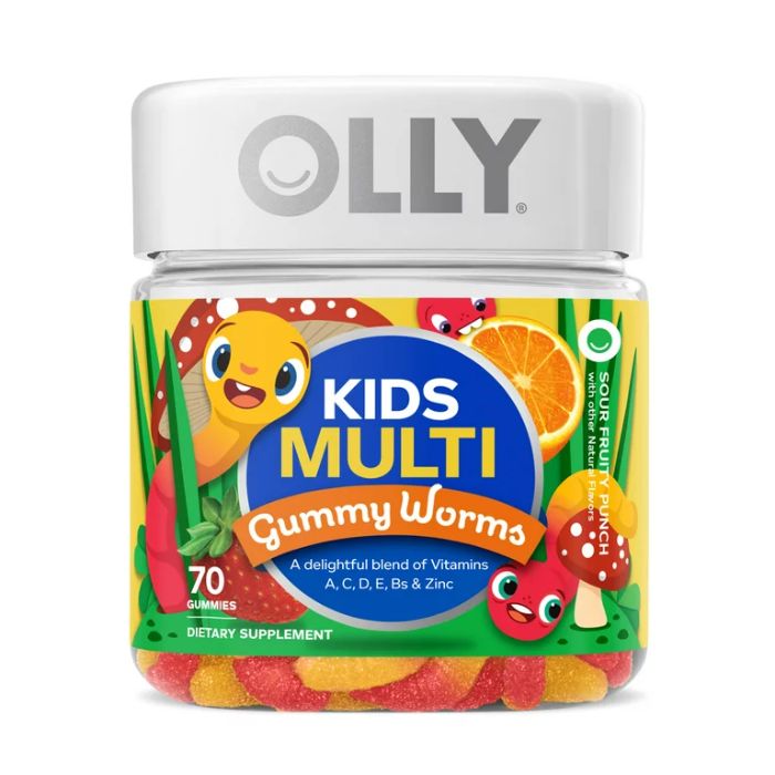 Olly Kid Multivitamin Gummy Worm's 70 Ea - Pack Of 3