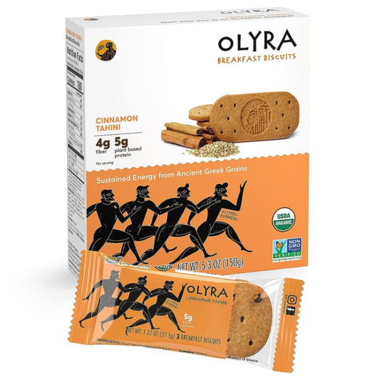 OLYRA - Cinnamon Tahini Breakfast Biscuit 5.3OZ ( Pack of 6)