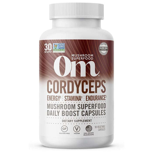 Om Mushroom Superfood - Cordyceps Mushroom Capsules, 90 Capsules