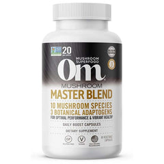 Om Mushroom Superfood - Master Blend Mushroom Capsules, 80 Capsules