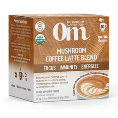 Om Mushroom Superfood - Mushroom Coffee Latte Blend, 10 Sachets