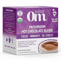 Om Mushroom Superfood - Mushroom Hot Chocolate Blend, 10 Sachets