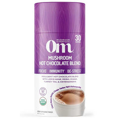 Om Mushroom Superfood - Mushroom Hot Chocolate Blend, Canister (30 Servings)