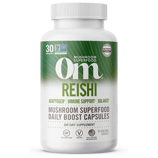 Om Mushroom Superfood - Reishi Mushroom Capsules, 90 Capsules