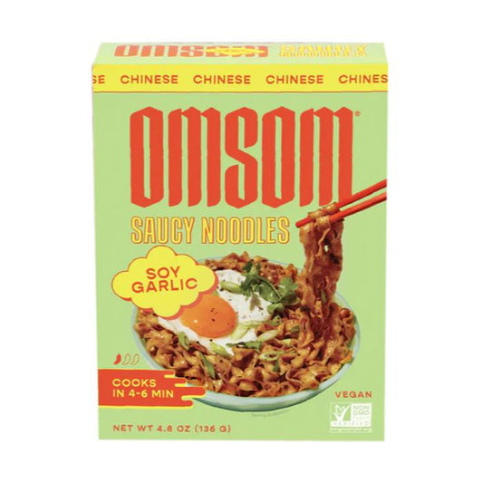 Omsom - Saucy Noodles Soy Garlic, 4.8oz