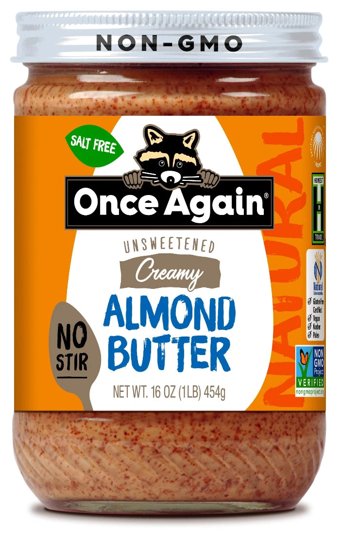 Once Again Butter Almond No Stir 16 OZ - Pack of 6