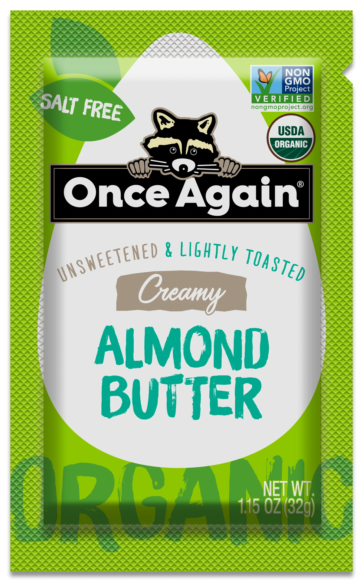 Once Again Creamy Almond Butter Organic Squeeze Pack, 1.15 oz
 | Pack of 10 - PlantX US