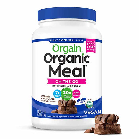 ORGAIN - Meal Protein Powder Chocolate Organic 32.1OZ ( Pack of 1)