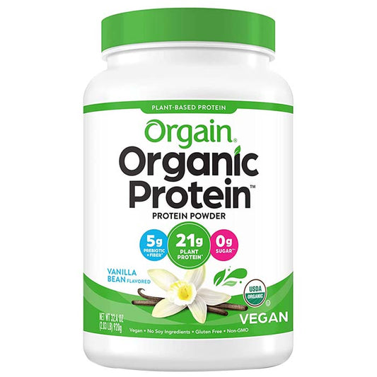 Orgain - Organic Plant-Based Protein Powder - Vanilla Bean, 32.4oz