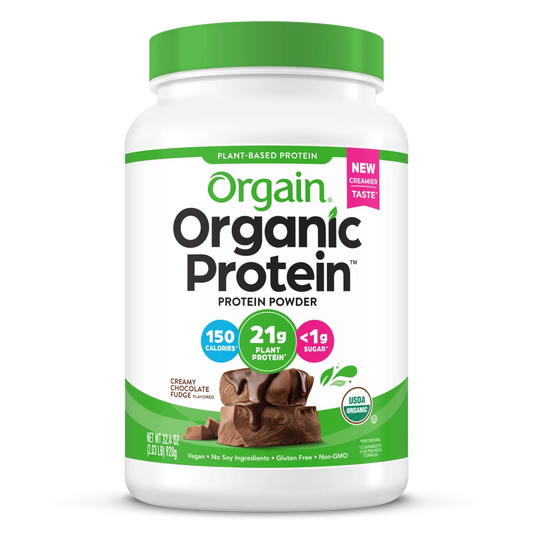 Orgain - Organic Protein Powder, Creamy Chocolate Fudge, 2.03 lbs