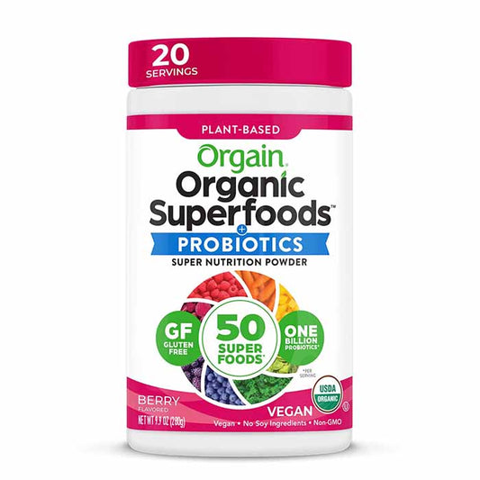 ORGAIN - Organic Superfood Powder - Berry 9.9OZ ( Pack of 3)