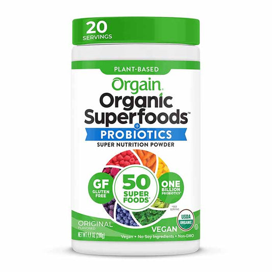 ORGAIN - Organic Superfood Powder - Plain 9.9OZ ( Pack of 3)