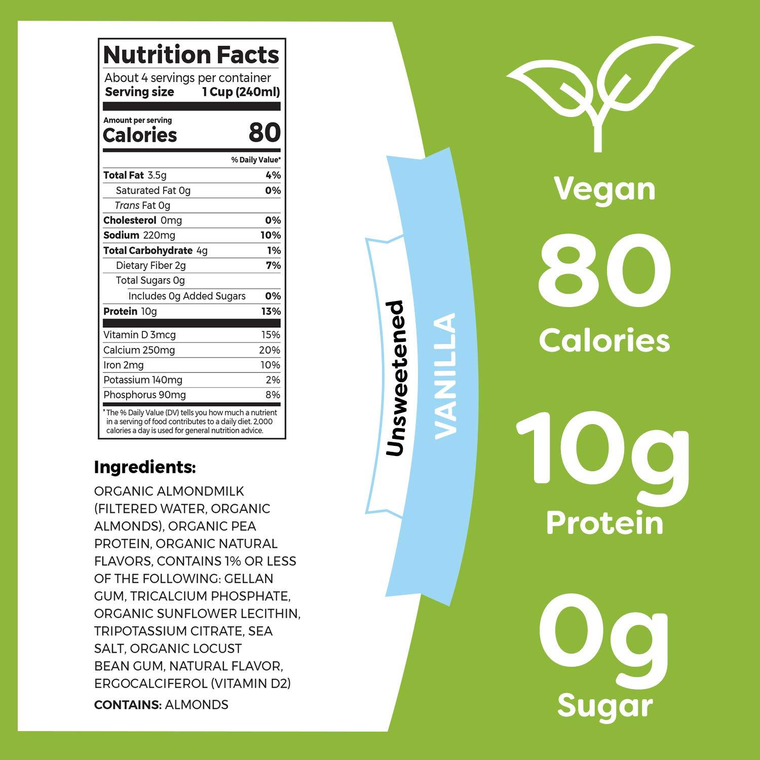 Orgain-Protein Almondmilk Vanilla unsweetend