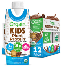 Orgain Kid Protein Ready-to-Drink Chocolate Organic 8.25 FO - Pack of 12