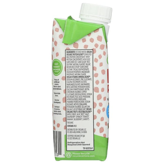 Orgain Kid Prten Rtd Strbry Org 8.25 Fo - Pack Of 12