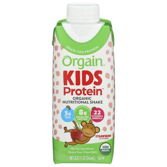 Orgain Kid Prten Rtd Strbry Org 8.25 Fo - Pack Of 12